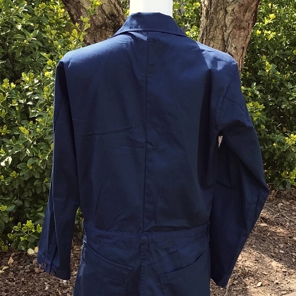 Men’s Military Navy Blue Zip Up Utility Coveralls Size 44L - Picture 10 of 16